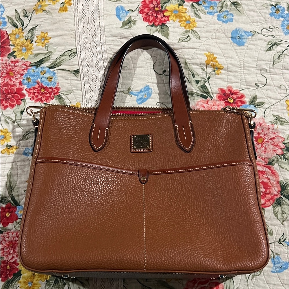 Dooney & Bourke Tan Leather Satchel